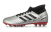 Adidas Predator 19,3 Устойчивые к истиранию Низкие Детские Футбольные Бутсы Серебристо-Черные Детские