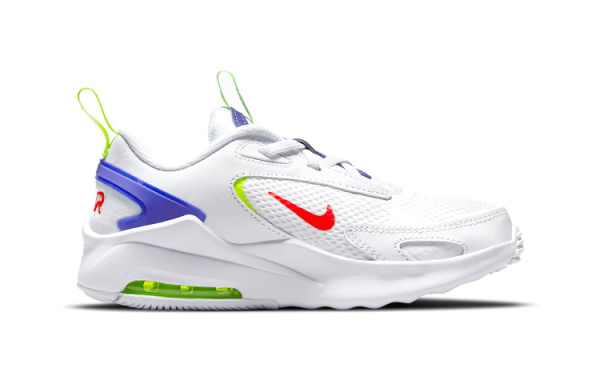 Nike Air Max Bolt Амортизация Устойчивость к истиранию Дышащие Низкие Кеды для Детей Лайфстайл Белый Синий Зеленый