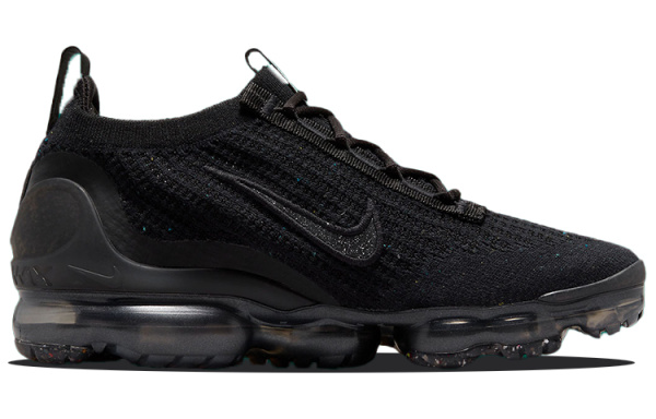Nike VaporMax Flyknit Сетка Текстиль Низкие Повседневные Беговые Кроссовки Женские Черные