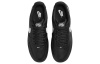 Nike Air Force 1 Кожа Устойчивая к истиранию Низкие Кроссовки для скейтбординга Унисекс Черный Белый