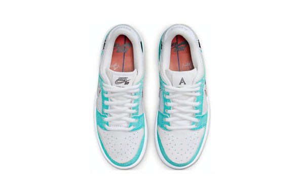 Апрель SKATEBOARDS X Nike Dunk SB противоскользящие устойчивые к истиранию низкие детские скейтборды белый зеленый
