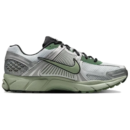 Nike Vomero 5 Амортизация Устойчивый к истиранию Дышащие Низкие Кроссовки для бега Мужские Зеленый Серебристый