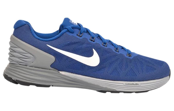 Nike Lunarglide 6 Амортизация Износостойкие Низкие Беговые Кроссовки Мужские Синие