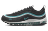 Nike Air Max 97 Устойчивые к истиранию Низкие Кроссовки с воздушной подушкой для бега Мужские Черные Синие