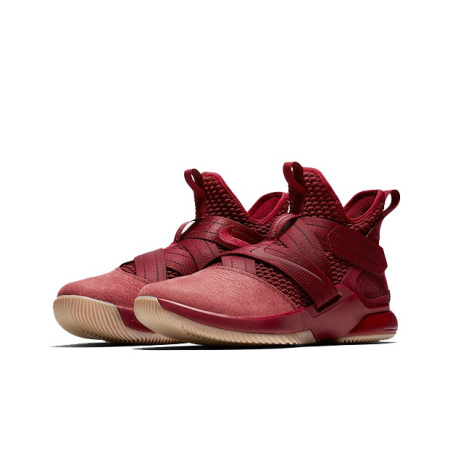 Nike Zoom Soldier 12 LeBron Круглый носок Противоскользящий Легкий MID Баскетбольные кроссовки для игры Мужские