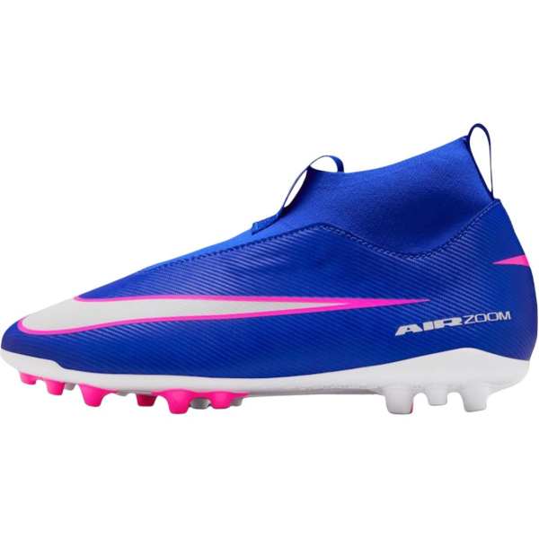 Детские футбольные бутсы Nike Mercurial Superfly 10 High Топ Сине-белые