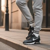 Nike Air Max 90 Vintage Устойчивые к истиранию Низкие Повседневные Беговые Кроссовки Унисекс Железо Серый Черный