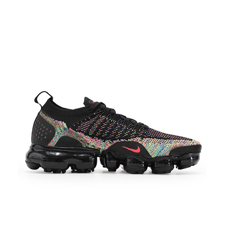 Nike VaporMax Flyknit 2 Low Топ Повседневные беговые кроссовки Женские Черная Радуга