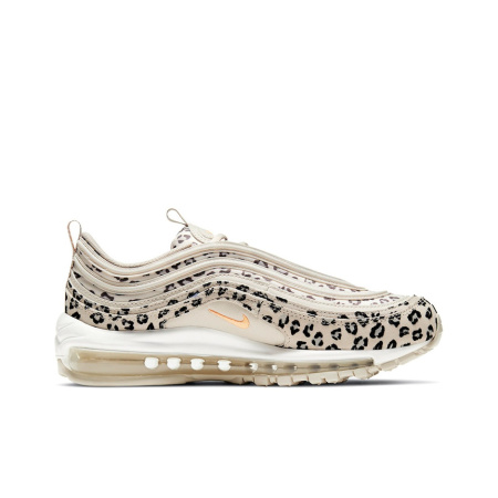 Nike Air Max 97 Устойчивые к истиранию Низкие Повседневные Беговые Кроссовки Женские Бежевые Белые Черные