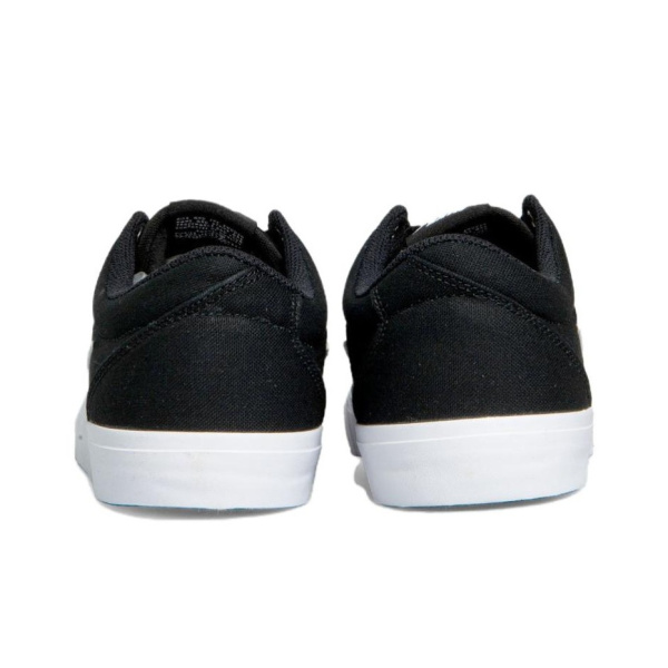 Nike SB Charge Холст Покрытие Противоскользящие Низкие Кроссовки для Скейтбординга Унисекс Черно-Белые