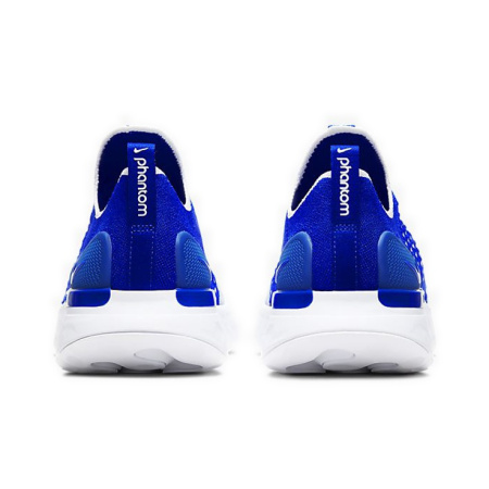 Nike React Phantom Run Flyknit 2 Амортизаторы Shock Absorbers Противоскользящие Низкие Беговые кроссовки Мужские Синие Белые