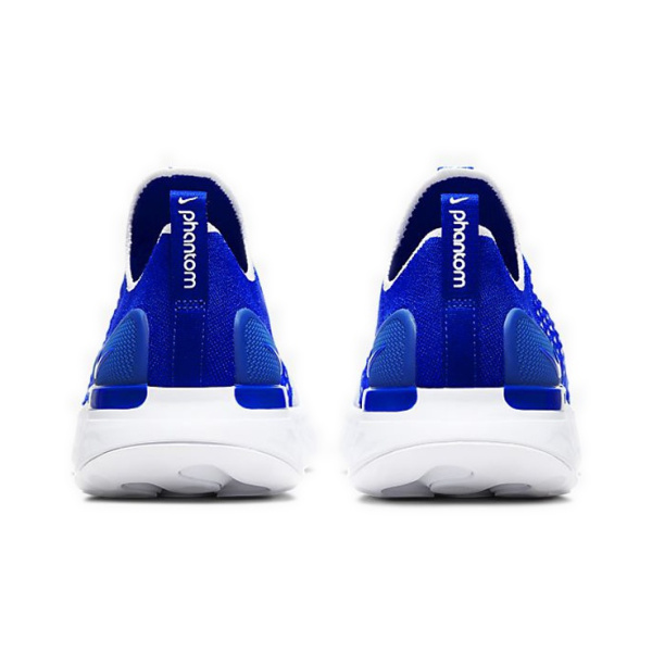 Nike React Phantom Run Flyknit 2 Амортизаторы Shock Absorbers Противоскользящие Низкие Беговые кроссовки Мужские Синие Белые