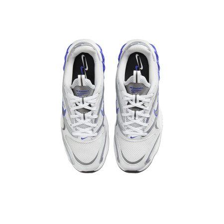 nike Zoom Air Fire Шокабойеры Противоскользящие Устойчивые к истиранию Низкий Топ Беговые кроссовки Женские Серебряный Синий