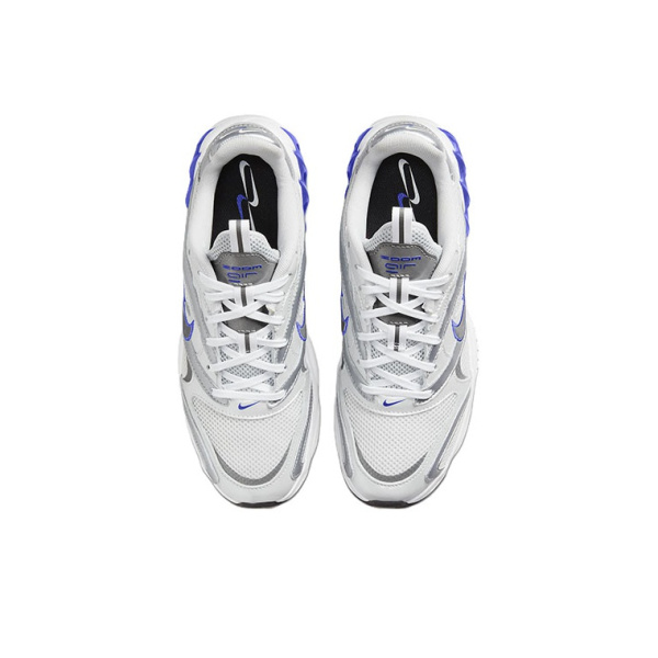 nike Zoom Air Fire Шокабойеры Противоскользящие Устойчивые к истиранию Низкий Топ Беговые кроссовки Женские Серебряный Синий
