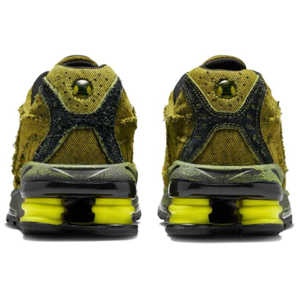 Nike Shox Ride 2 Противоскользящие устойчивые к истиранию низкие беговые кроссовки унисекс зеленые