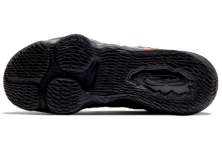 Nike Lebron 17 E EP 'Courage' Драконий узор Высокие баскетбольные кроссовки для игры Унисекс Черный Красный