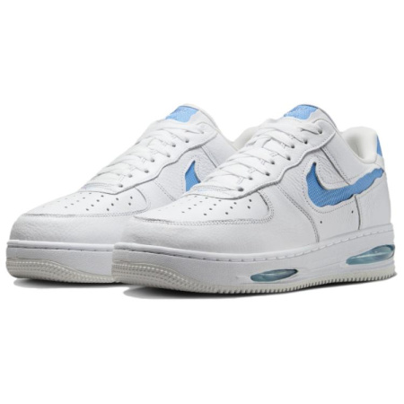 Nike Air Force 1 EVO Low Топ Скейтборд Кроссовки Мужские Белый Синий