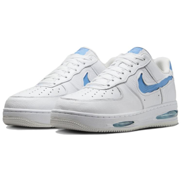 Nike Air Force 1 EVO Low Топ Скейтборд Кроссовки Мужские Белый Синий