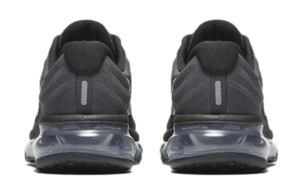 Nike Air Max 2017 Амортизация Износостойкий Низкий Топ Детские Беговые Кроссовки Черный Серый Подростки