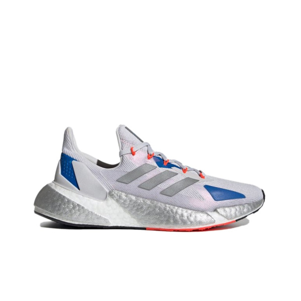 Adidas X9000l4 Ткань Дышащий Низкий Верх Повседневные Беговые Кроссовки Мужские Белые Серые