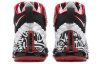 Nike Lebron 17 'Graffiti' Амортизация Противоскользящие MID Баскетбольные кроссовки для игры Унисекс Черный Белый