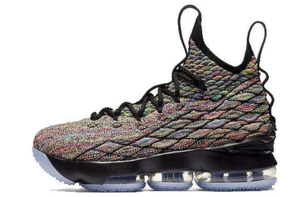 Nike Lebron 15 MULTI Цвет GS Высокие Детские Баскетбольные Кроссовки Черный Многоцветный