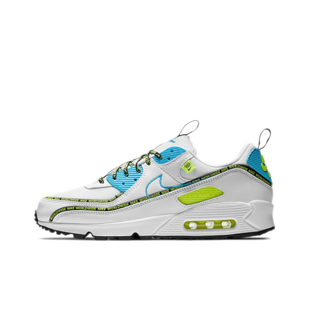 Nike Air Max 90 Синтетическая кожа Низкие кеды с воздушной подушкой для повседневного бега Унисекс