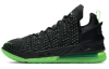 Nike Lebron 18 Low Топ Баскетбольные кроссовки для игры Мужской Черный Зеленый Белый Азиатская версия