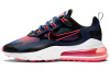 Nike Air Max 270 Ткань Низкие Кроссовки для Бега с Воздушной Подушкой Женские Синие Розовые