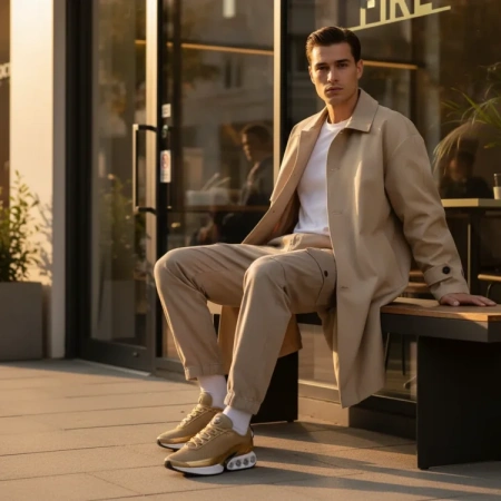 Nike Air Max DN Амортизация Износостойкие Низкие Кеды Повседневная Обувь Женская Золотая