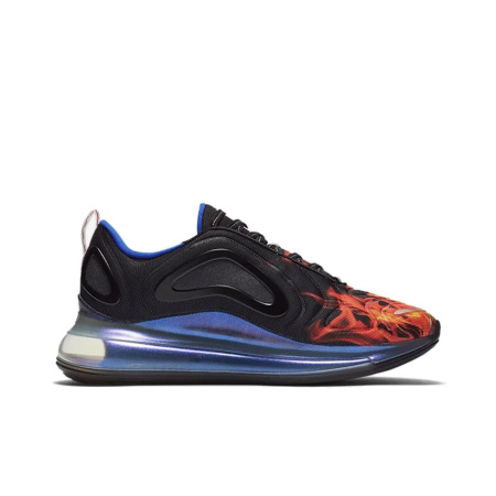 Nike Air Max 720 Low Топ Амортизирующие Повседневные Беговые Кроссовки Женские Черные Синие
