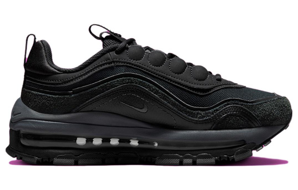 Nike Air Max 97 Futura Устойчивая к истиранию Низкая Повседневная Обувь Женская Черная