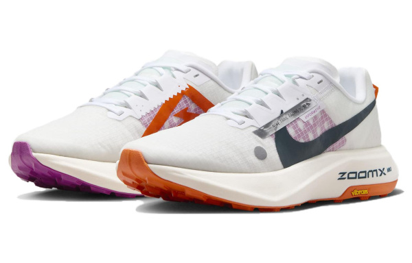 Nike Ultrafly Сетчатая ткань Низкие кроссовки для бега Женские Белый Фиолетовый