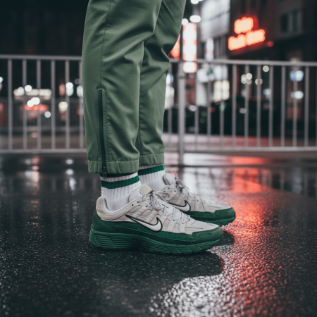 Nike P 6000 Амортизация Износостойкий Низкий Топ Повседневная Обувь Унисекс Белый Зеленый