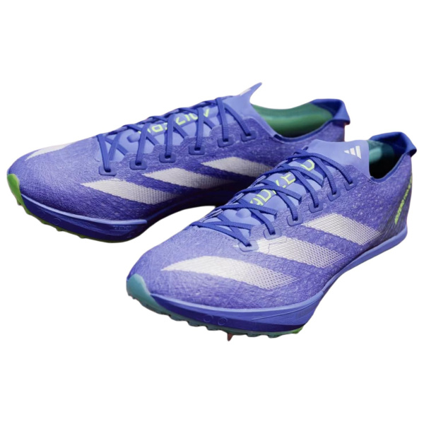 Adidas ADIZERO PRIME SP 3 Поддержка Баланс Трек и Филд Соревновательные Беговые Кроссовки Унисекс Синий Зеленый