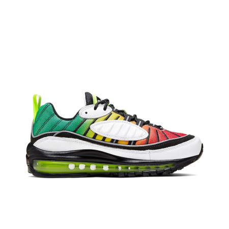 Olivia Kim X Nike Air Max 98 Low Топ Воздушная Подушка Марафон Беговые кроссовки Женские Красный Желтый Зеленый