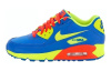 Nike Air Max 90 Комфортные Устойчивые к Износу Низкие Кроссовки для Детей Lifestyle Синий Желтый Красный Подростки