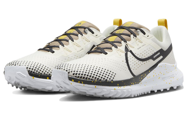 Nike Pegasus Trail 4 Low Топ Беговые кроссовки Мужские Бежевые Черные Белые