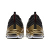 Nike Air Max 97 Винтаж Ткань Легкий Низкий Топ Марафон Беговые кроссовки Унисекс Черный Золото Bullet