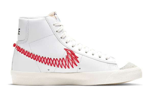 Nike Blazer CNY MID Топ Детские Скейтбординги Белый Красный