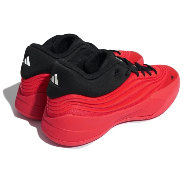 Adidas Dame 10 Противоскользящие Устойчивые к истиранию Низкие Баскетбольные кроссовки Мужские Красные