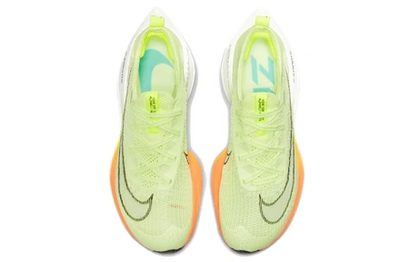 Nike Дышащий Покрытие Низкий Топ Марафон Длинный Бег Беговые Кроссовки Женские Неон Зеленый