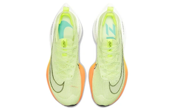 Nike Дышащий Покрытие Низкий Топ Марафон Длинный Бег Беговые Кроссовки Женские Неон Зеленый