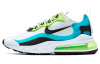 Nike Air Max 270 Ткань Устойчивая к истиранию Низкий Топ Повседневные Беговые Кроссовки Мужские Белые Зеленые