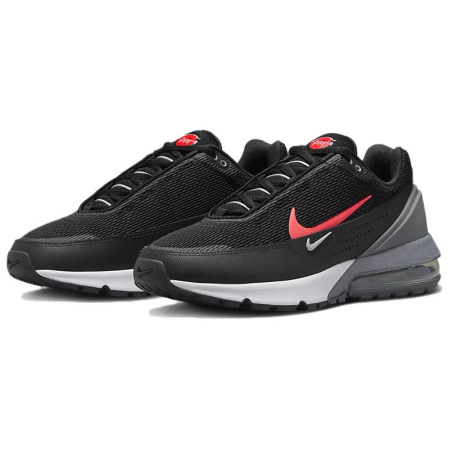 Nike Air Max Impulse Устойчивые к истиранию Низкие Беговые кроссовки Мужские Черные Красные