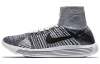 Nike LunarEpic Flyknit Slip-resistant Abrasion-resistant High-top Беговые кроссовки Мужские Серый Белый