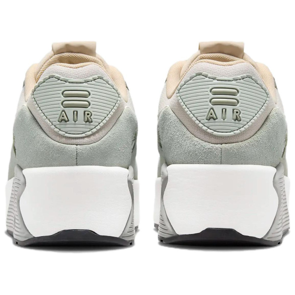 Nike Air Max 90 Устойчивые к истиранию Низкие Повседневные Беговые Кроссовки Женские Светло-Серые