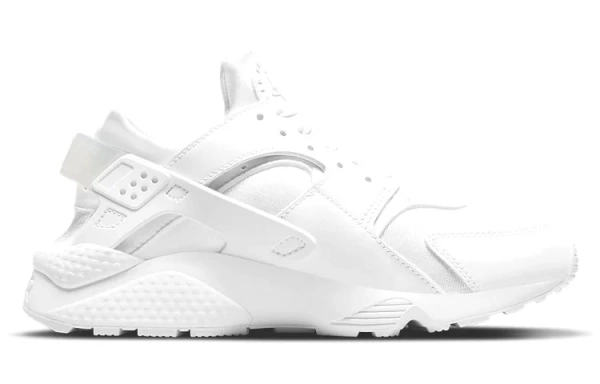 Nike Air Huarache Сетка Текстиль Кожа Низкие Повседневные Городские Кроссовки для Бега Женские Белые