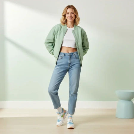 Nike Air Huarache Low Беговые кроссовки Женские Белый Зеленый Синий