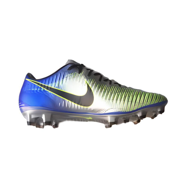 Nike Mercurial Victory IC In Амортизация Противоскользящие Устойчивые к износу Футбольные бутсы Мужские Серебристо-Синие